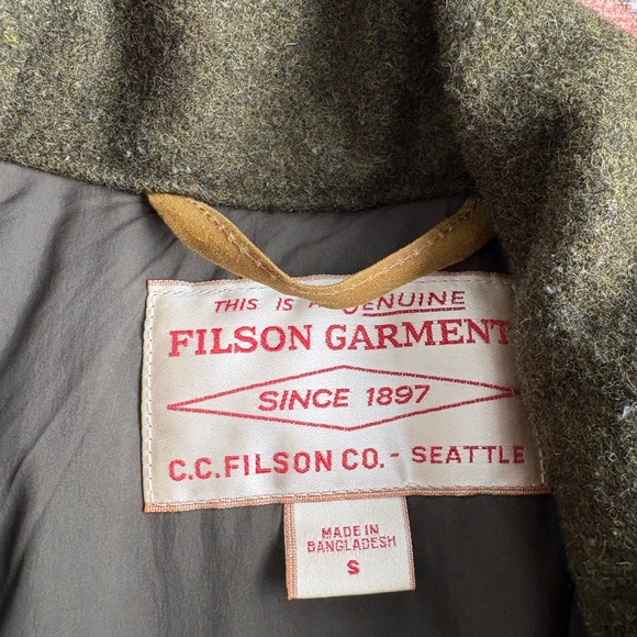 Filson Two-Tone Dark Tan Jac Shirt Jacket Men's Size Small - Picture 4 of 15